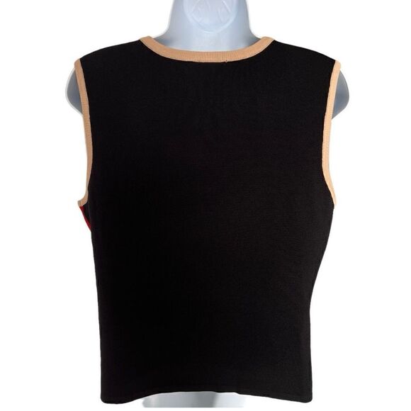 NEW YORK & COMPANY Colorblock Sleeveless Sweater Shell Size L - Picture 4 of 9
